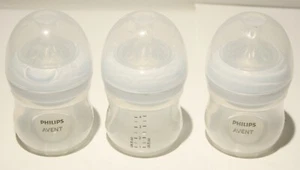 Philips Avent Baby Bottle Set Natural 4oz 3pk *No Packaging* - Picture 1 of 3