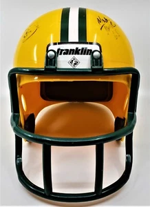 Multi Signed by 7 Green Bay Packers Franklin Display Helmet w/COA - Picture 1 of 11