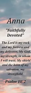 Segnalibro Anna ""Faithfully Devoted"" nome ricordo significato con versi e nappa - Foto 1 di 2