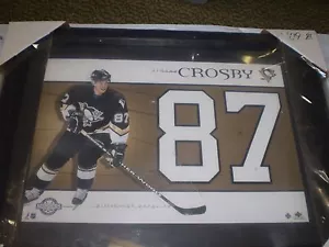 SIDNEY CROSBY FRAMED #87 JERSEY NUMBERS COLLECTION PHOTO UPPER DECK - Picture 1 of 1