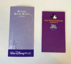 Vintage 1990s Walt Disney World Room Rates & Vacation Club Itinerary Memorabilia - Picture 1 of 5