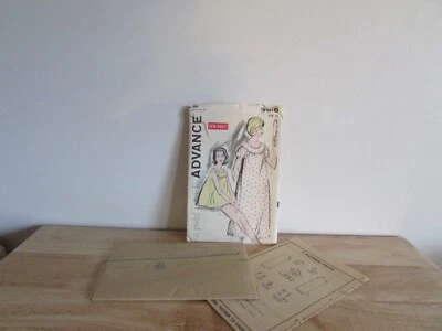 Advance 9616  Sz 10 Misses' Sew-easy! Shortie Pajamas and Nightgown Pattern - Image 1 of 2
