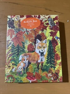 Nathalie Lete Puzzle Artigianale 1000 Pezzi Volpi Cadute Anthropologie Nuovo Sigillato - Foto 1 di 3