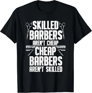Barber Designs For Men Dad Funny Hairdressing Hair Stylists Gift Unisex T-Shirt - Picture 1 of 3