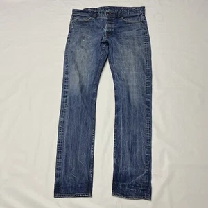 Railcar Fine Goods Redline Selvedge Washed Rinse Denim Jeans Straight Leg 36 34 - Picture 1 of 17
