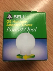 2x Opal Golfball Deko Glas Abdeckung für BELL G9 Halogen Birne Adapter - Bild 1 von 3