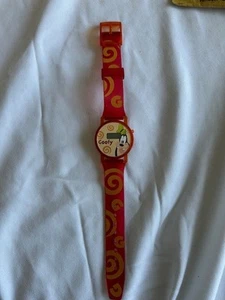 Disney Goofy Digital Watch Orange Band By SII Marketing MD0028 never used - Picture 1 of 3