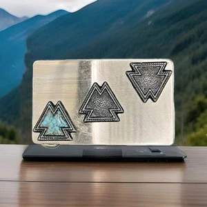 Silver Turquoise Belt Buckle Western Vintage Antique Buckles For Men Women - Picture 1 of 3