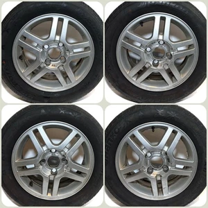 Ford Focus / Fusion Original Alu-Felgen LK 4x108 ET52,5 Sommer-Reifen 195/60 R15 - Bild 1 von 7