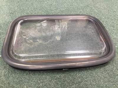 Caravan Campervan Self Build Plastic Door Window With Rubber Surround 34 X 49 - Image 1 of 4
