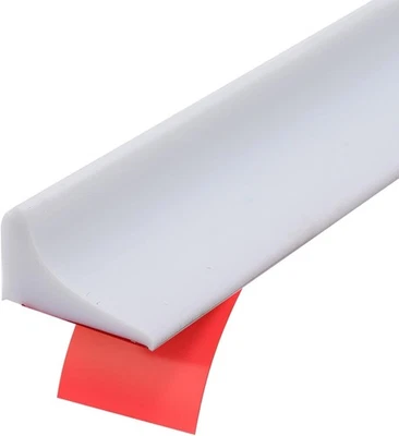 Presa de agua umbral de ducha 87 pulgadas, silicona autoadhesiva blanca 87  Foto 1 de 4