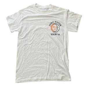 John Mayer Tour '19 T-Shirt Gr. S Gildan Sonne Mond Blasorchester weiß Tee 2-seitig - Bild 1 von 10