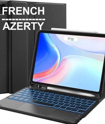 Earto Tastatur Pro 11 - Bluetooth Keyboard Case for iPad Pro 11",FRENCH / AZERTY - Bild 1 von 4