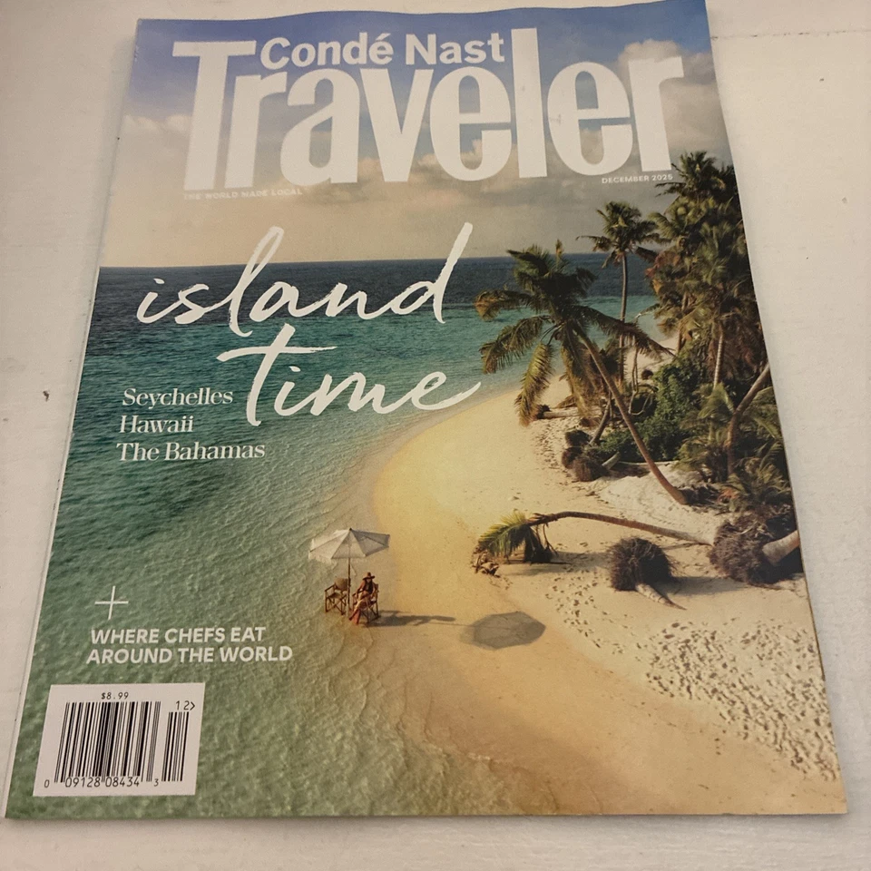 Conde Nast Traveler Magazine December 2025 Island Time Hawaii Bahamas NEW - Image 1 of 1
