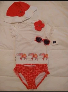 Janie and Jack Girls Swimsuit Set Size 4, 7 or 8 NWT - Picture 1 of 1