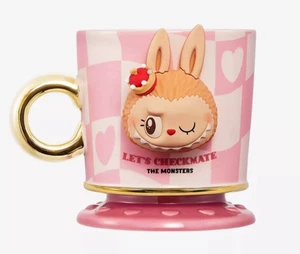 (NEW) POP MART LABUBU THE MONSTERS Let's Checkmate Series Mug Pink Authentic US - Picture 1 of 6