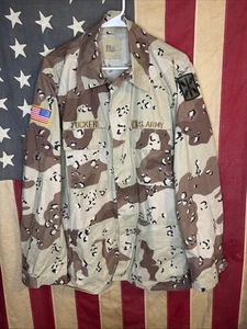 Military Shirt Medium Long Chocolate Chip Camouflage Camo Desert Top BDU 5440 - Picture 1 of 7