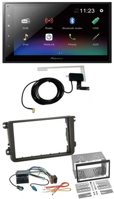 Pioneer DAB MP3 Bluetooth 2DIN USB Autoradio für VW Caddy Golf 5 6 Jetta ab 2003 - Bild 1 von 4