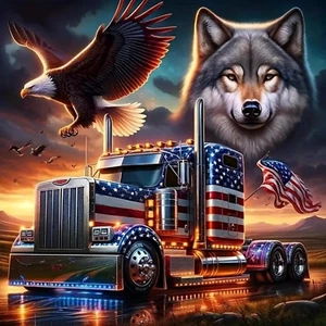 4Th of July Diamond Art Kits for Adults Beginners-5D Diamond Painting(14X14Inch) - Picture 1 of 7