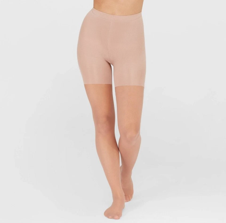 Spanx Assets Shaping Sheers Size 2 Nude 1181 Pantyhose Built in Shaper F20