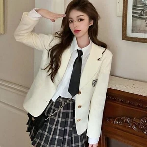 Harajuku Niña Uniforme Blazer | Mujeres Japonesas Cárdigan Abrigo - Imagen 1 de 6