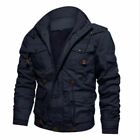 Autumn Winter Fleece Military Jackets Men Casual Warm Hooded Coat Thermal Thick