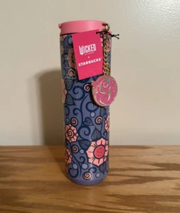 Vaso Starbucks Wicked Glinda aislado al vacío 16 oz con encanto ¡NUEVO! - Imagen 1 de 7