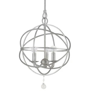 Crystorama Solaris 6 Light Silver Sphere Chandelier III - 9226-OS - Picture 1 of 1