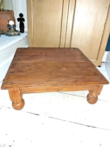 VINTAGE INDISCHER MASSIVHOLZ CHOWKI TISCH - Bild 1 von 14