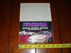 MSE Trans Am Mecham Racing 1982 anuncio original - Imagen 1 de 4