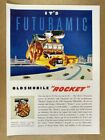 1949 Oldsmobile Rocket Engine « It's Futuramic » annonce imprimée vintage