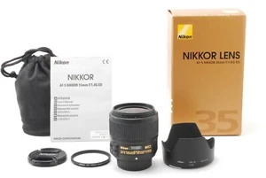 [NEAR Mint in Box] Nikon AF-S 35mm f/1.8 G ED AF Lens w/ Hood from JAPAN - Picture 1 of 8