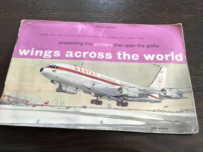 Wings Across the World full set Lyons tea cards in album 1961 - Image 1 of 4