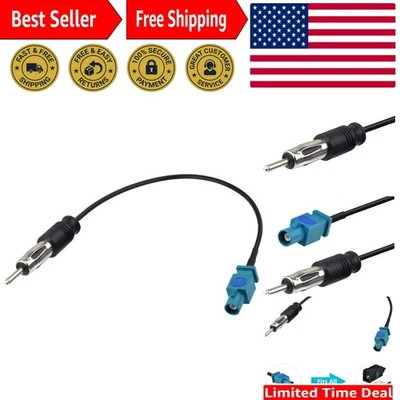 Fakra Z Male to DIN Plug Car Stereo Antenna Adapter - Optimal 75 Ohm Connection - Image 1 of 4