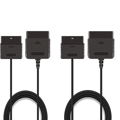 2PCS 6ft Controller Cord Extension Cable for Sony PlayStation2 PS2 / PS1 - Image 1 of 4