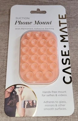 Case Mate Soporte Teléfono Succión Manos Libres Accesorio para Selfies y Videos Melocotón Foto 1 de 4