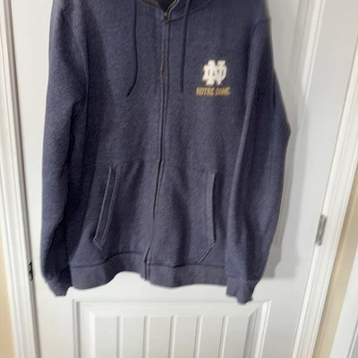 Chaqueta Under Armour Notre Dame Threadborne para hombre talla XL sudadera con capucha con cremallera azul Foto 1 de 4