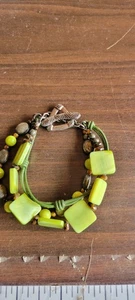 Green Bracelet With Green Shells - Picture 1 of 4