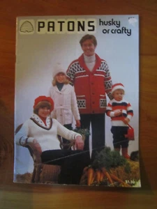 KNITTING PATTERN BOOK PATONS NO. 529 HUSKY GREAT **** MUST SEE - Picture 1 of 2