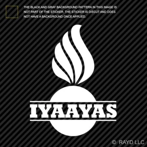 (2x) IYAAYAS Sticker Die Cut Vinyl pisspot bomb munitions ammo ammos - Picture 1 of 1