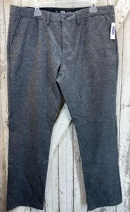 Old Navy Dress Pants 38x34 Mens Gray Wool Blend Lined Pockets Slim Fit - Picture 1 of 6