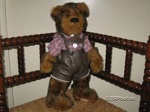 German 15 Inch Jointed Brown Bear Traditional Clothing - Picture 1 of 6
