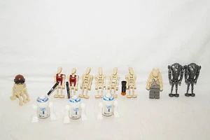 Lego Star Wars 13 Figurines R2-D2 Jar Bings Super Battle Droids and Others - Picture 1 of 6