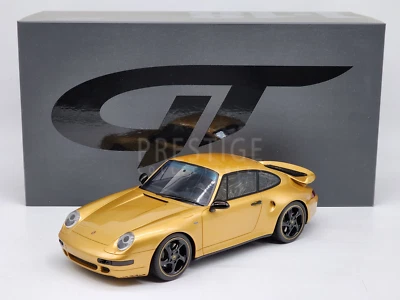 GT Spirit Porsche 911 Turbo S 993 Gold Edition Metálico Oro Amarillo 1:18 - Nuevo Foto 1 de 4