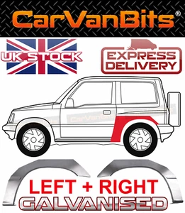 PARA SUZUKI VITARA 3 PUERTAS 88-98 ARCO DE RUEDA TRASERO ALERÓN PANEL REPARACIÓN ALFÉIZAR PAR - Imagen 1 de 11