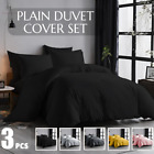 Plain Duvet Cover Sets Plain Dyed Quilt Cover Bedding Set Brushed Microfiber