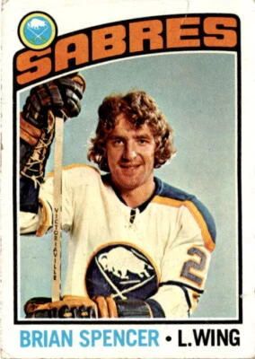 1976-77 Topps #191 Brian Spencer Buffalo Sabres - Image 1 of 2