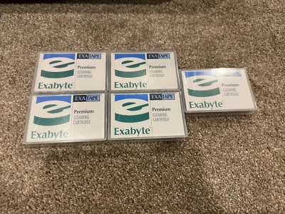 Lot of 5 NEW Exabyte 8mm Cleaning Tape Cartridges ExaTape Premium Sealed - Image 1 of 2