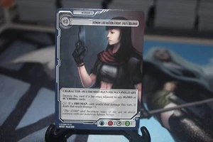 Soldado del Frente de Liberación Humana (HLF) - Tarjeta poco común - Juego de cartas coleccionables Megacorp - Imagen 1 de 2