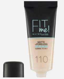 Maybelline FIT ME Matte & Poreless Foundation 110 Porcelain 30 ml - Picture 1 of 3